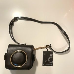 Michael Kors Studio Black Leather Camera Bag | Purse | Pouch - Scout Collection